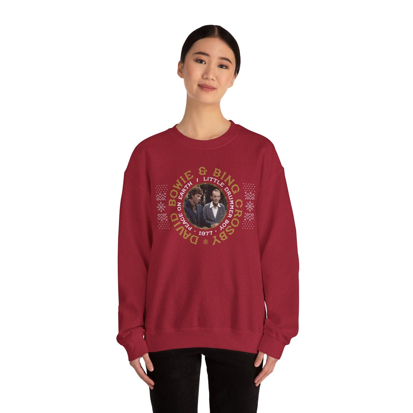 Bing/Bowie 1977 Holiday Classics Ugly Unisex Sweater - RED