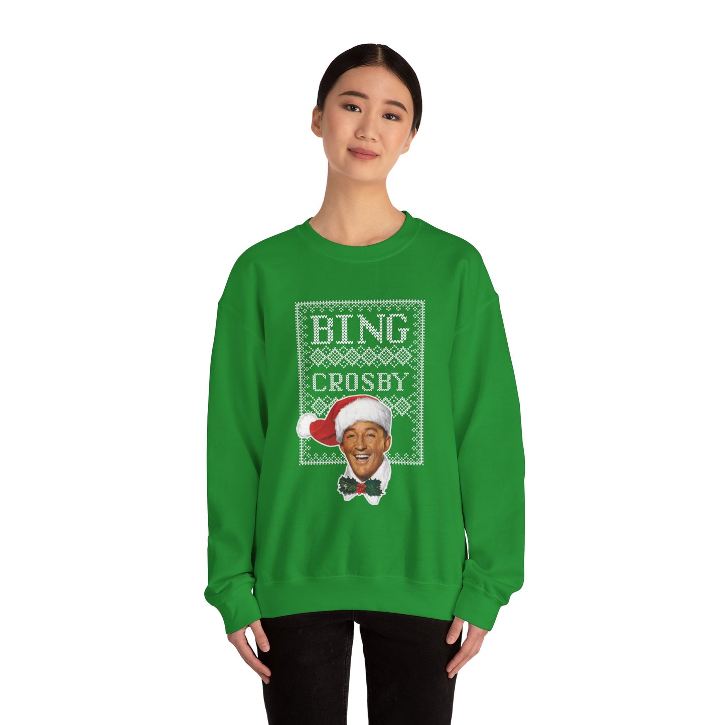 Bing Crosby Ugly Sweater Unisex -Green