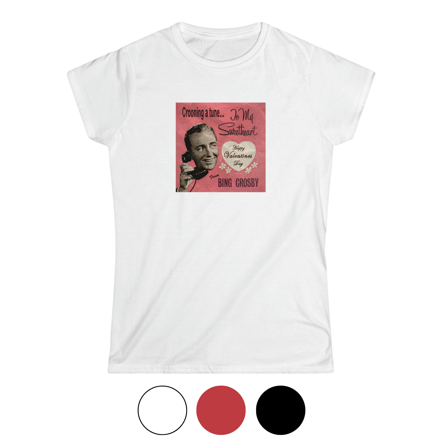 Bing Crosby Valentine's Square Women's Tee