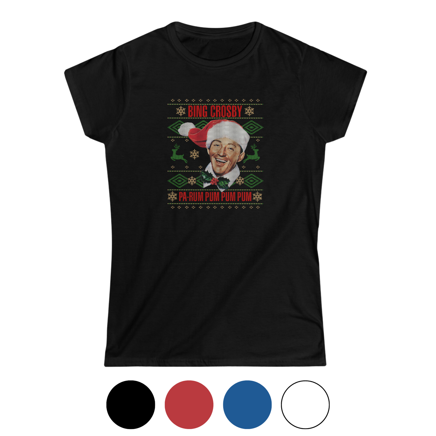 Bing Crosby Ugly Christmas Women's Tee
