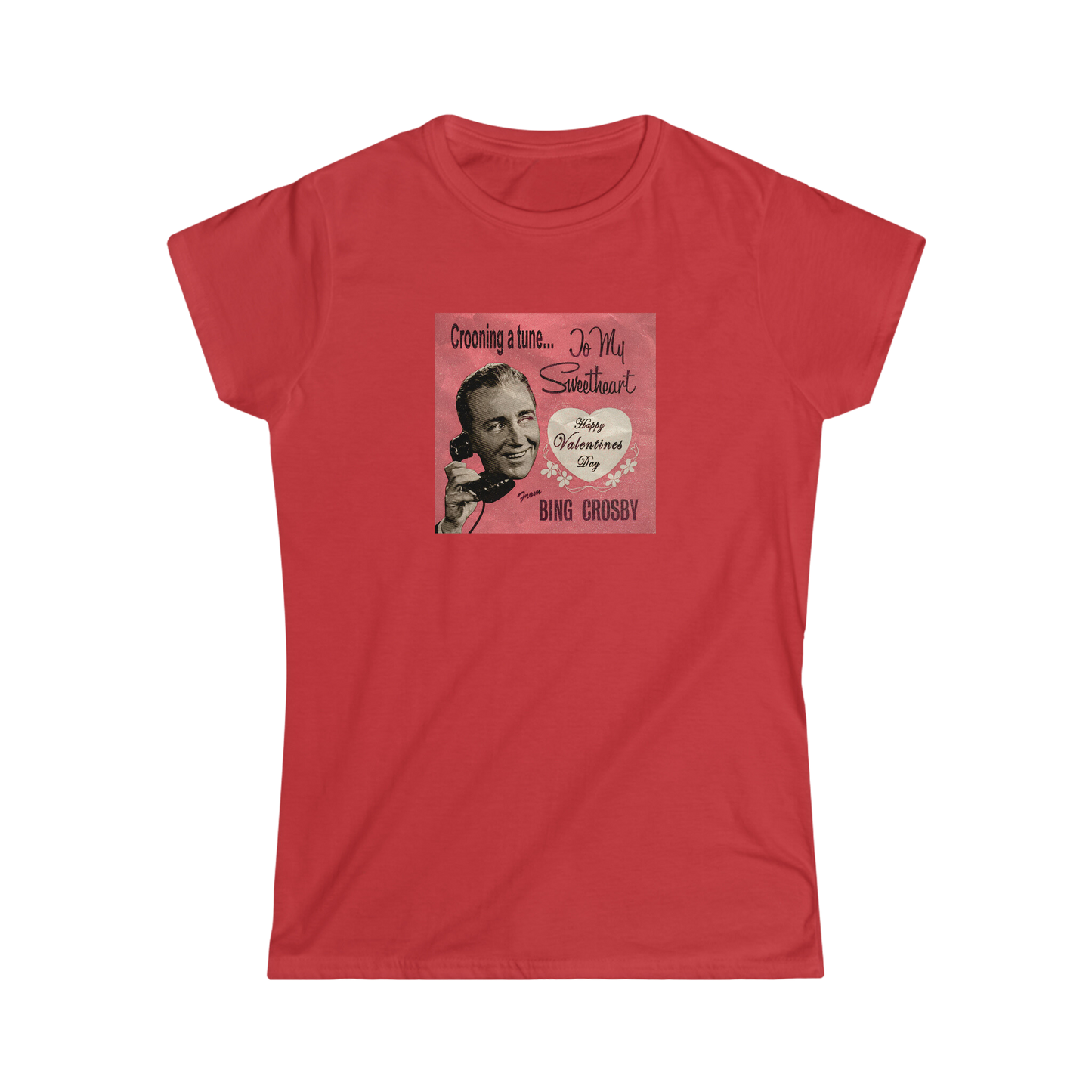 Bing Crosby Valentine's Square Women's Tee