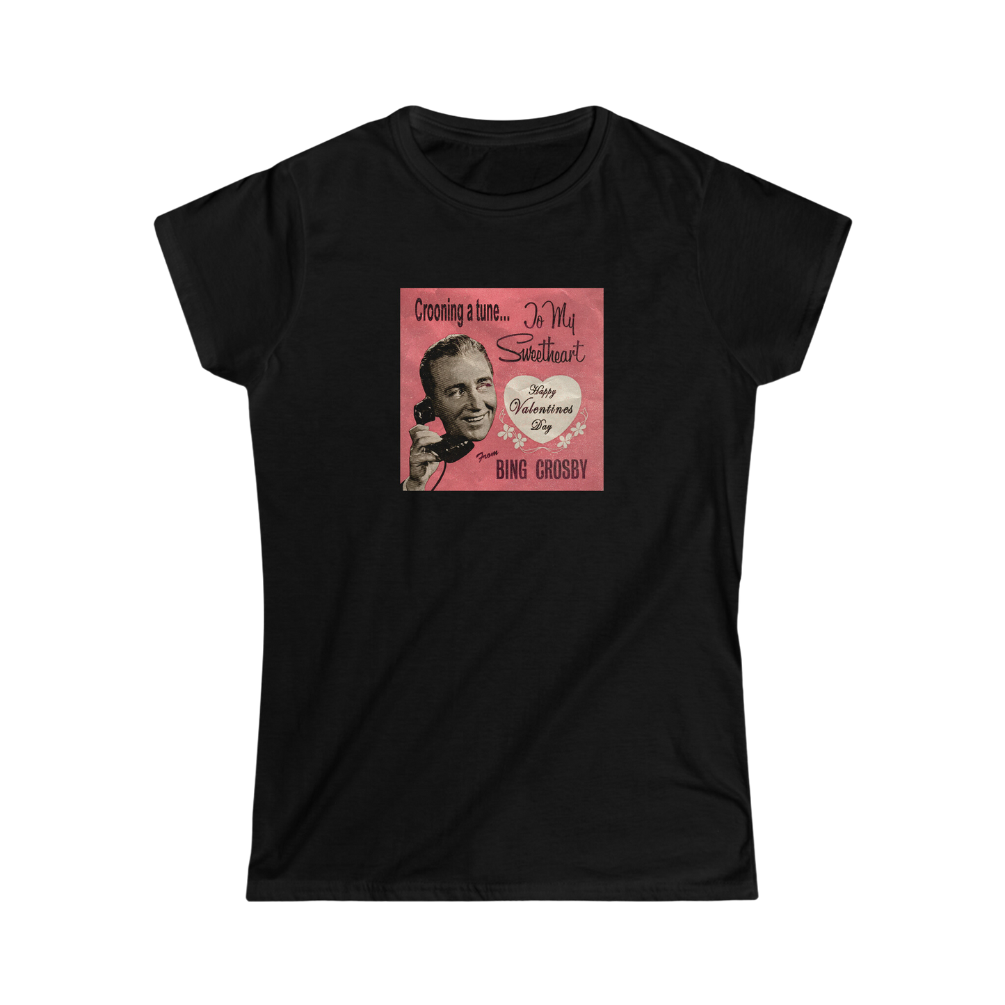 Bing Crosby Valentine's Square Women's Tee