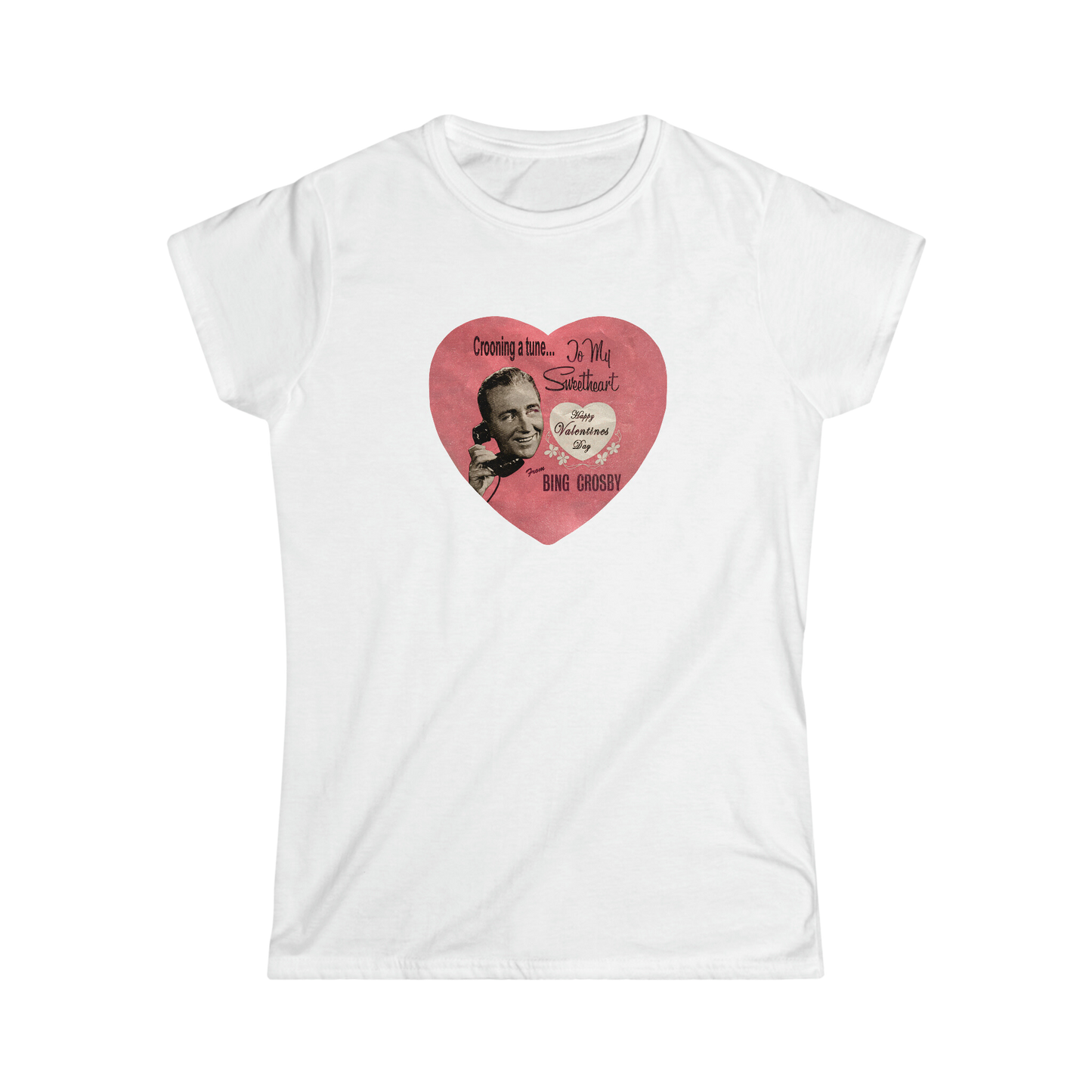 Bing Crosby Valentine's Heart Women's Tee