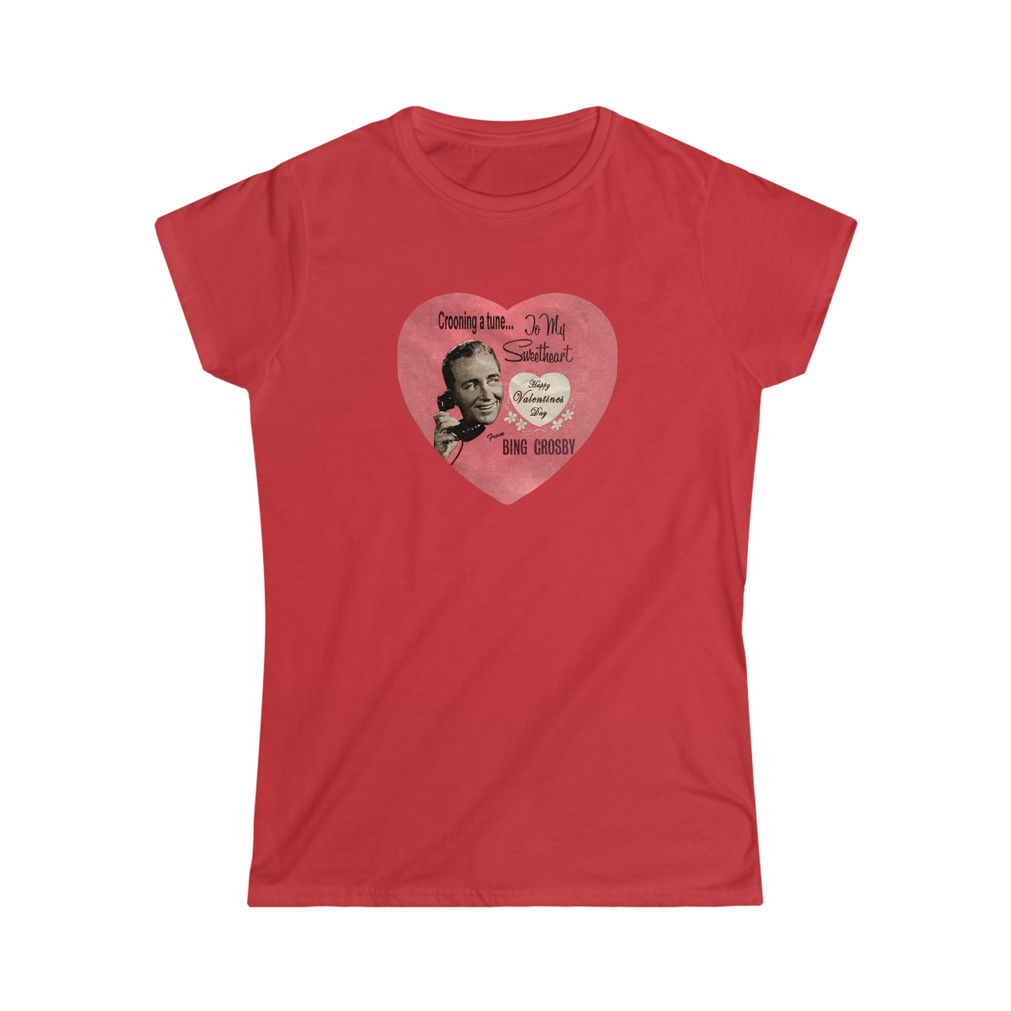 Bing Crosby Valentine's Heart Women's Tee