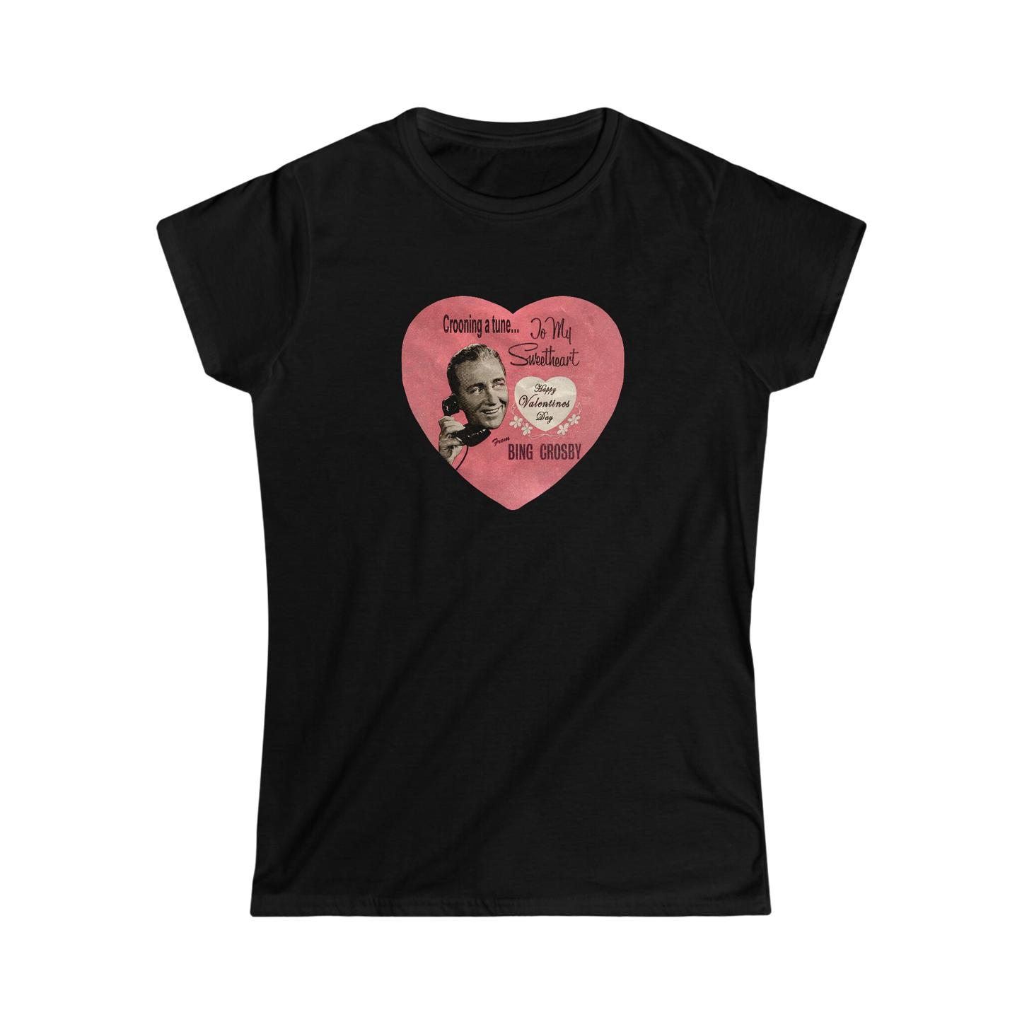 Bing Crosby Valentine's Heart Women's Tee
