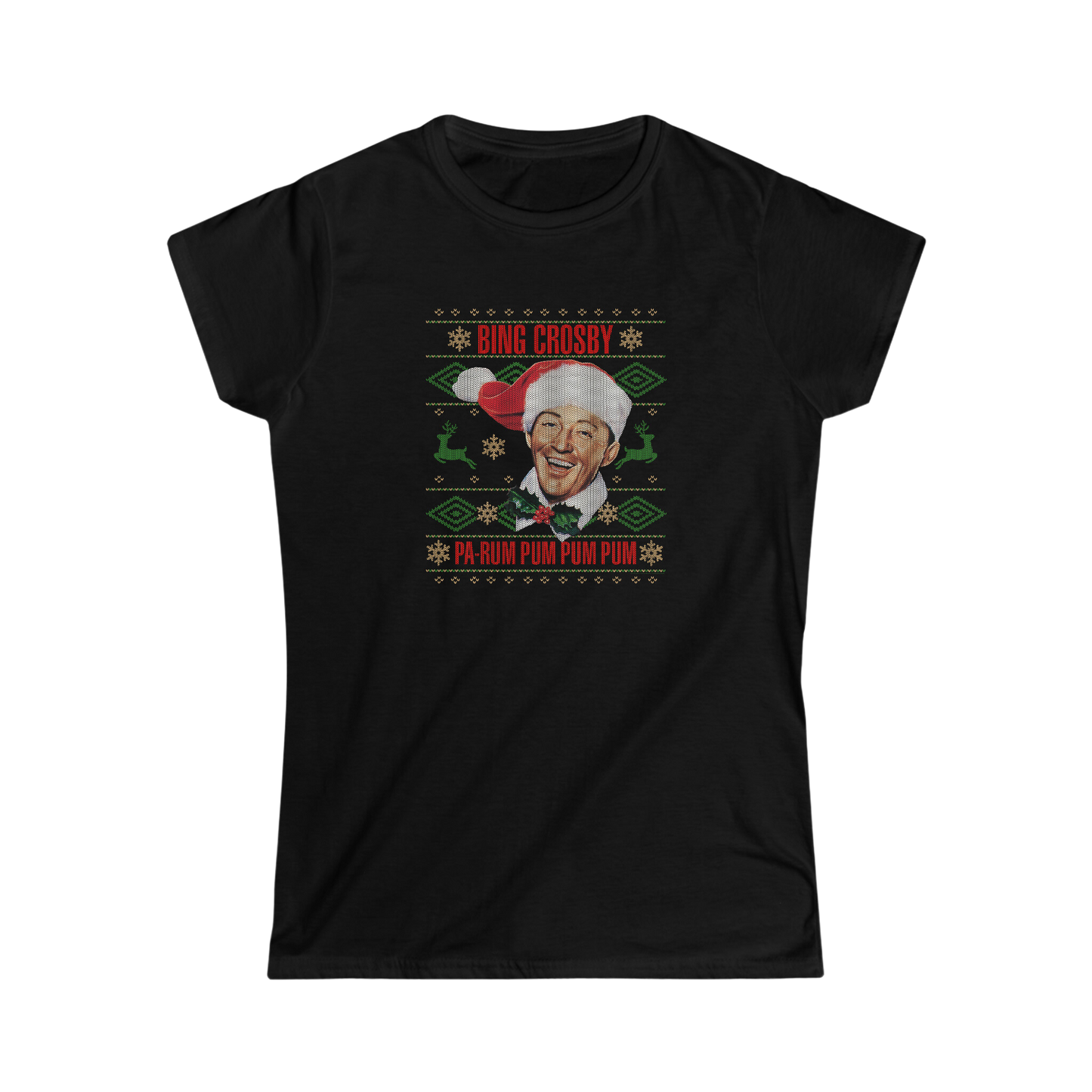 Bing Crosby Ugly Christmas Women's Tee