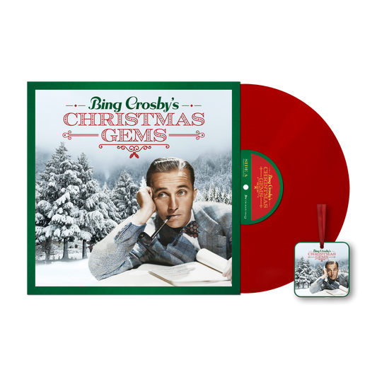 Christmas Gems Vinyl-one red disc and one Christmas ornament