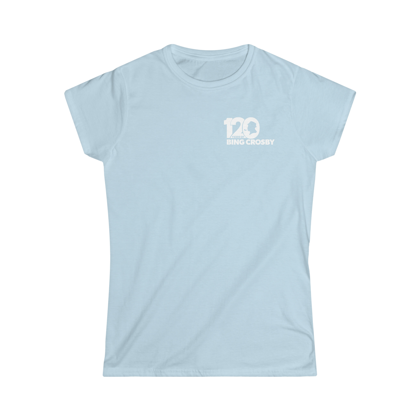 120 Years of Bing Crosby Women's Tee - White Logo
