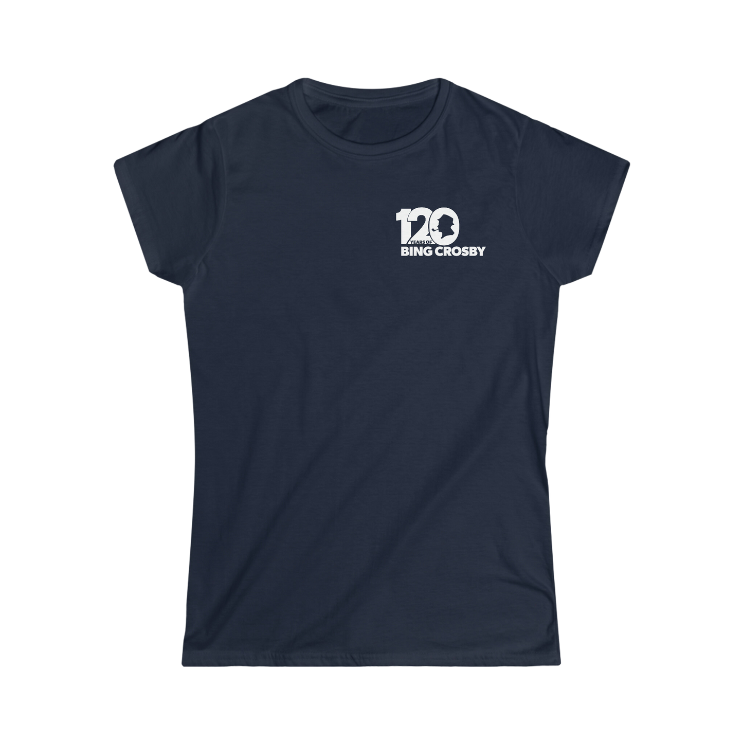 120 Years of Bing Crosby Women's Tee - White Logo