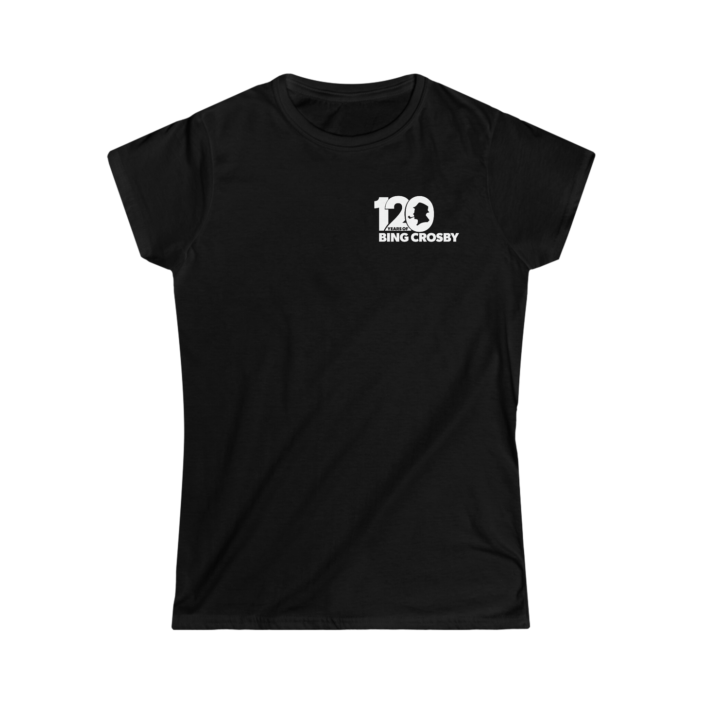 120 Years of Bing Crosby Women's Tee - White Logo