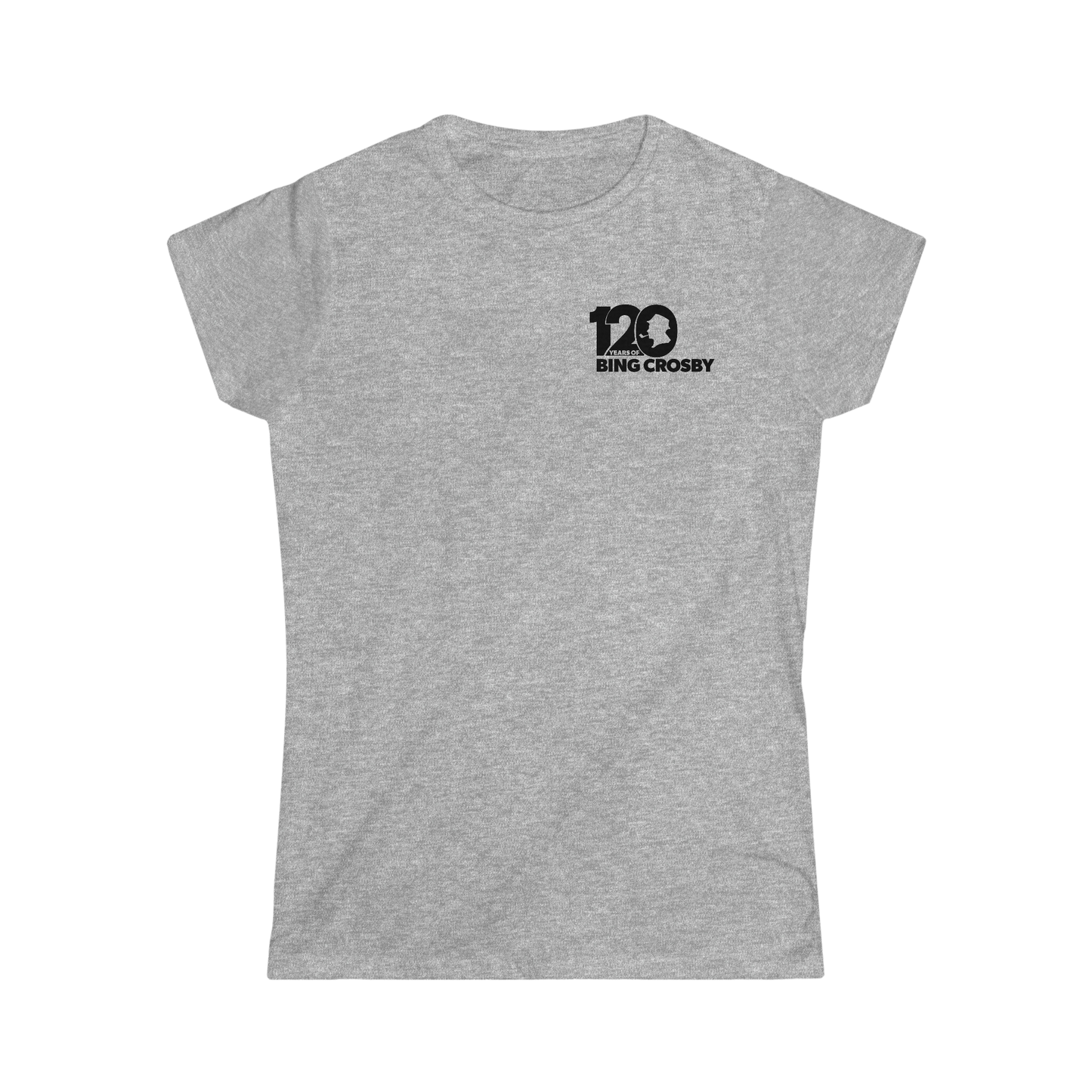 120 Years of Bing Crosby Women's Tee - Black Logo