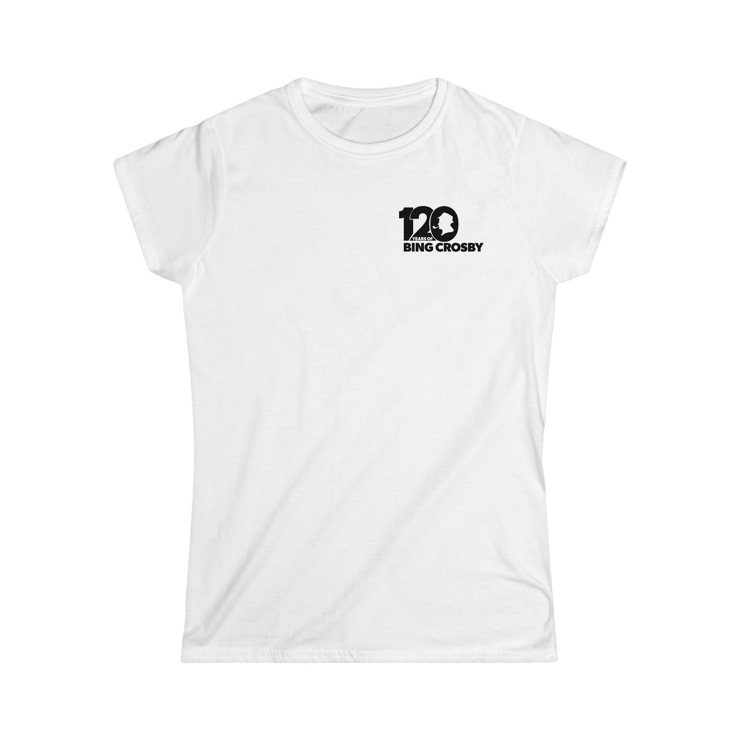 120 Years of Bing Crosby Women's Tee - Black Logo