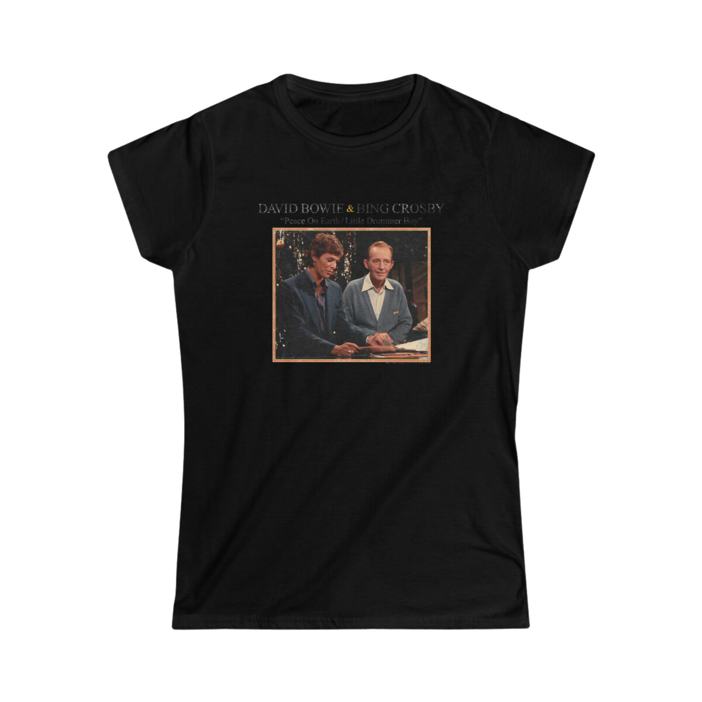 David Bowie x Bing Crosby "Peace on Earth" / "Little Drummer Boy" Women's Tee