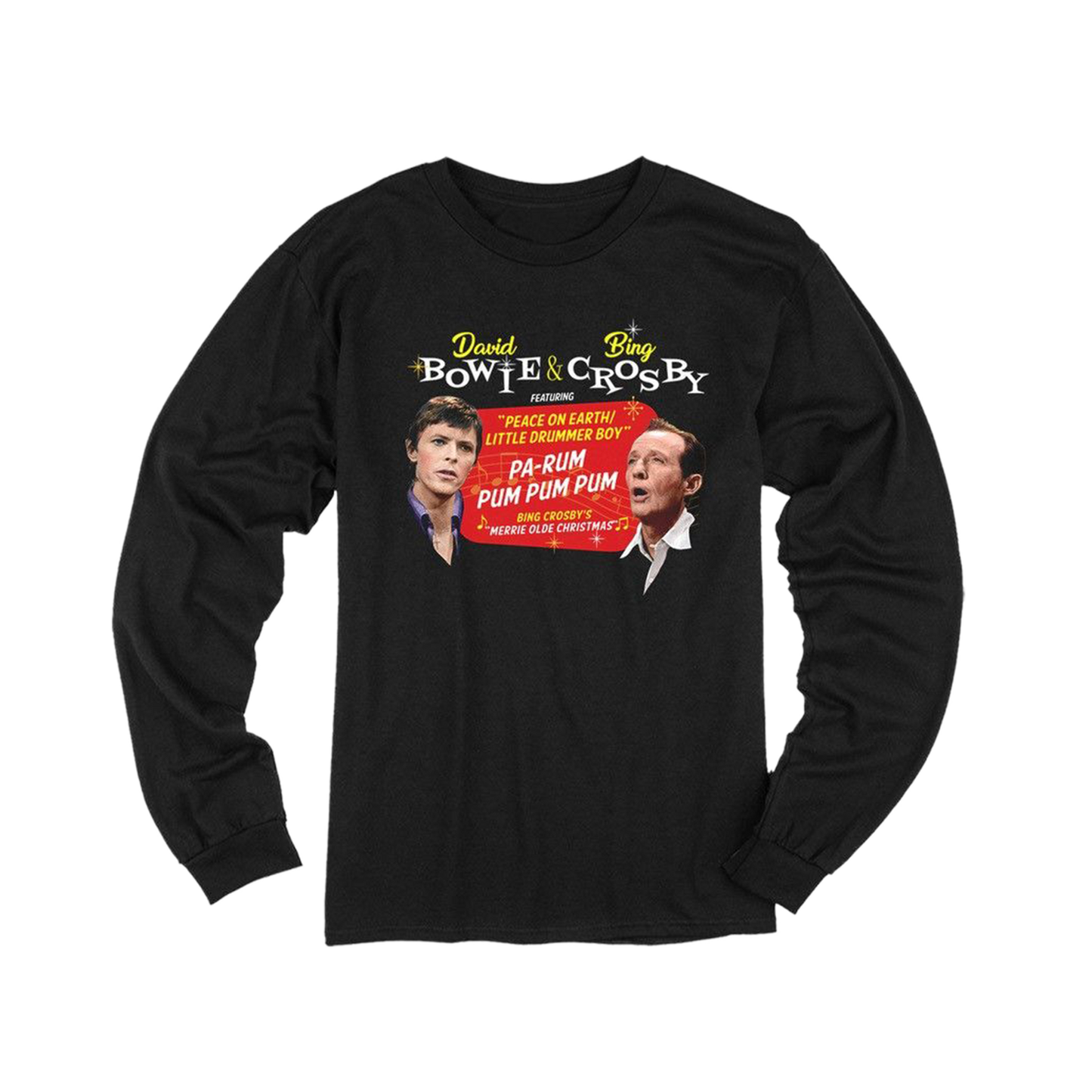 David Bowie x Bing Crosby - Pa-Rum Pum Pum Long Sleeve Tee