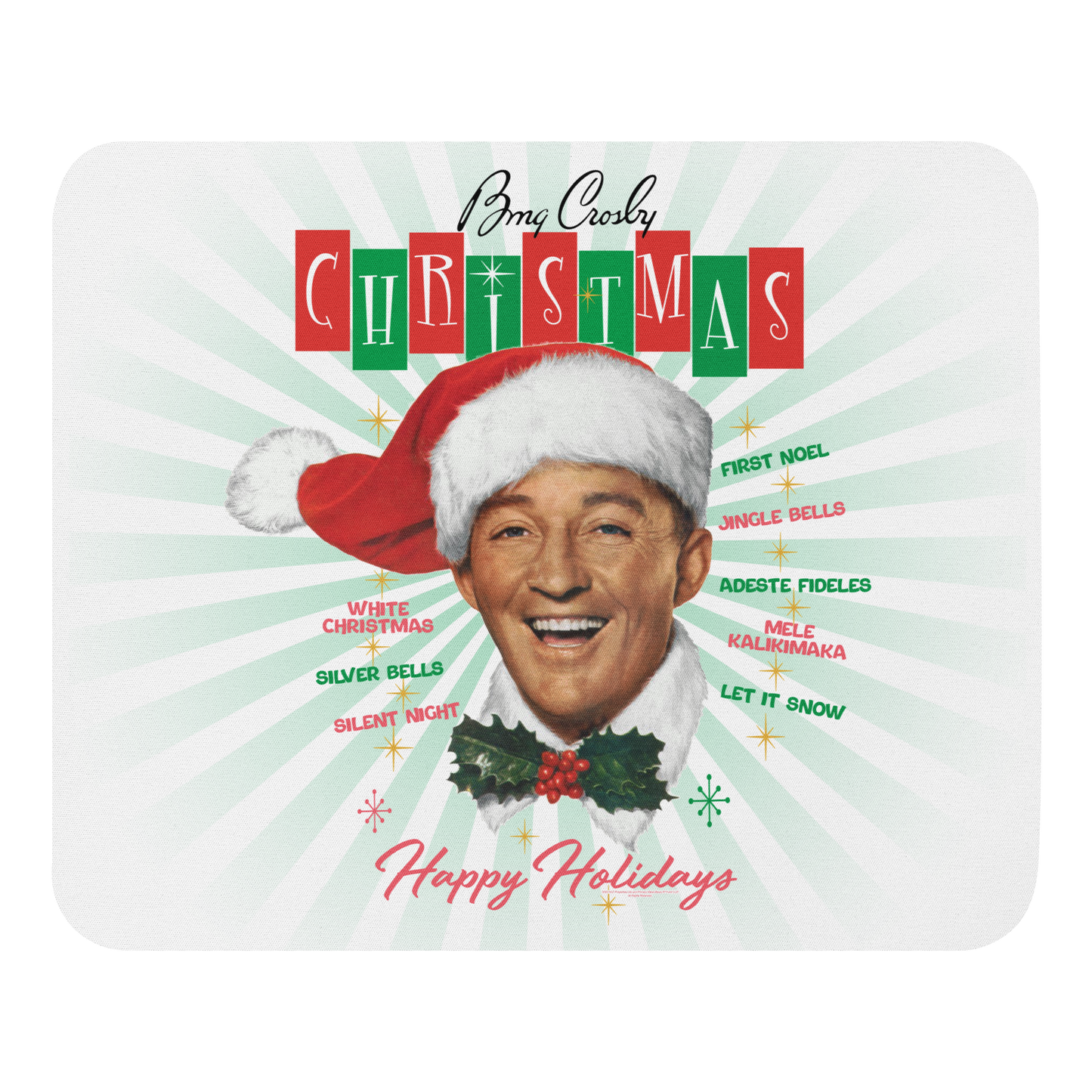 Bing Crosby Christmas Mouse Pad
