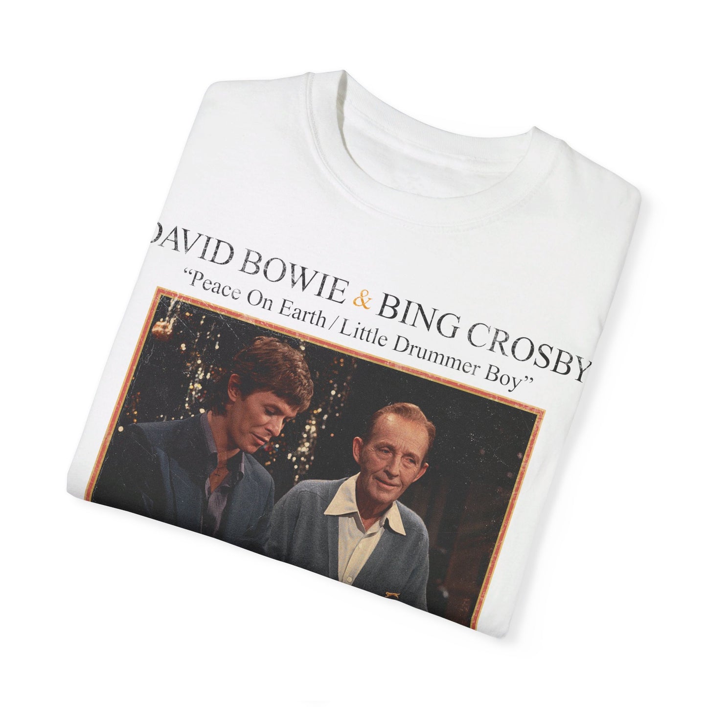 David Bowie x Bing Crosby Peace On Earth Little Drummer Boy - Unisex Tee