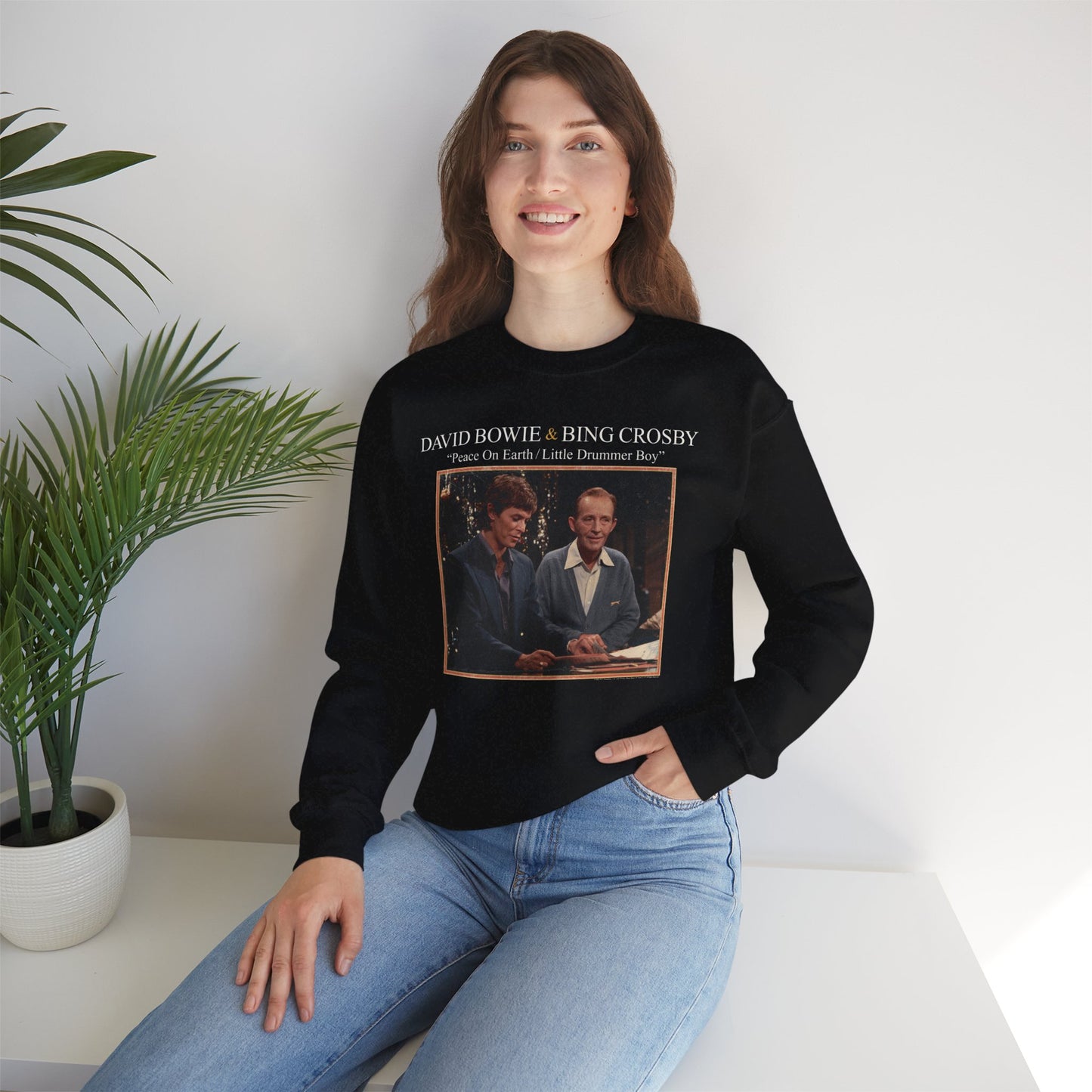 David Bowie x Bing Crosby – “Peace On Earth/“Little Drummer Boy” Unisex Sweatshirt