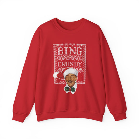 Bing Crosby Ugly Sweater Unisex -Red