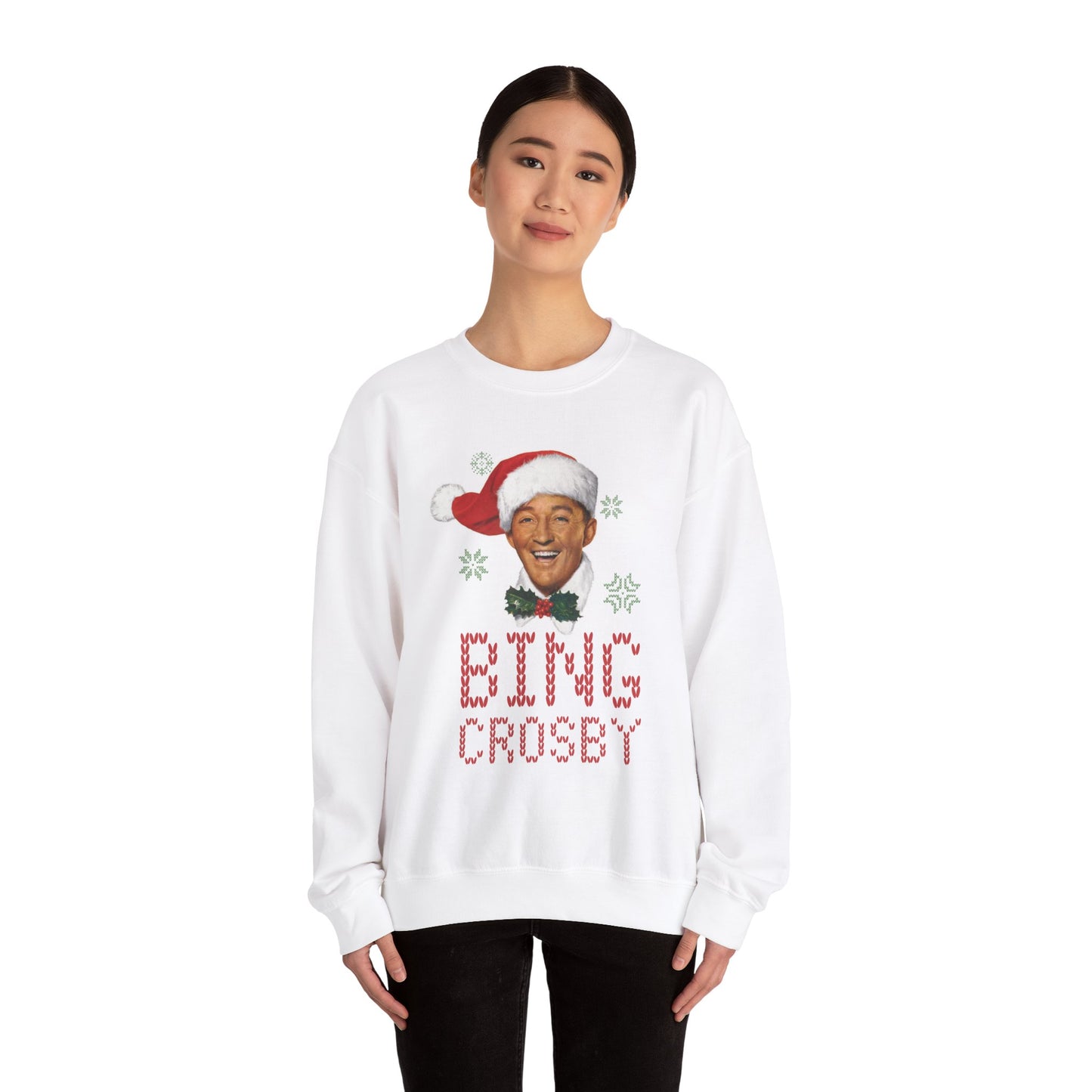 Jolly Bing Unisex Sweater -White