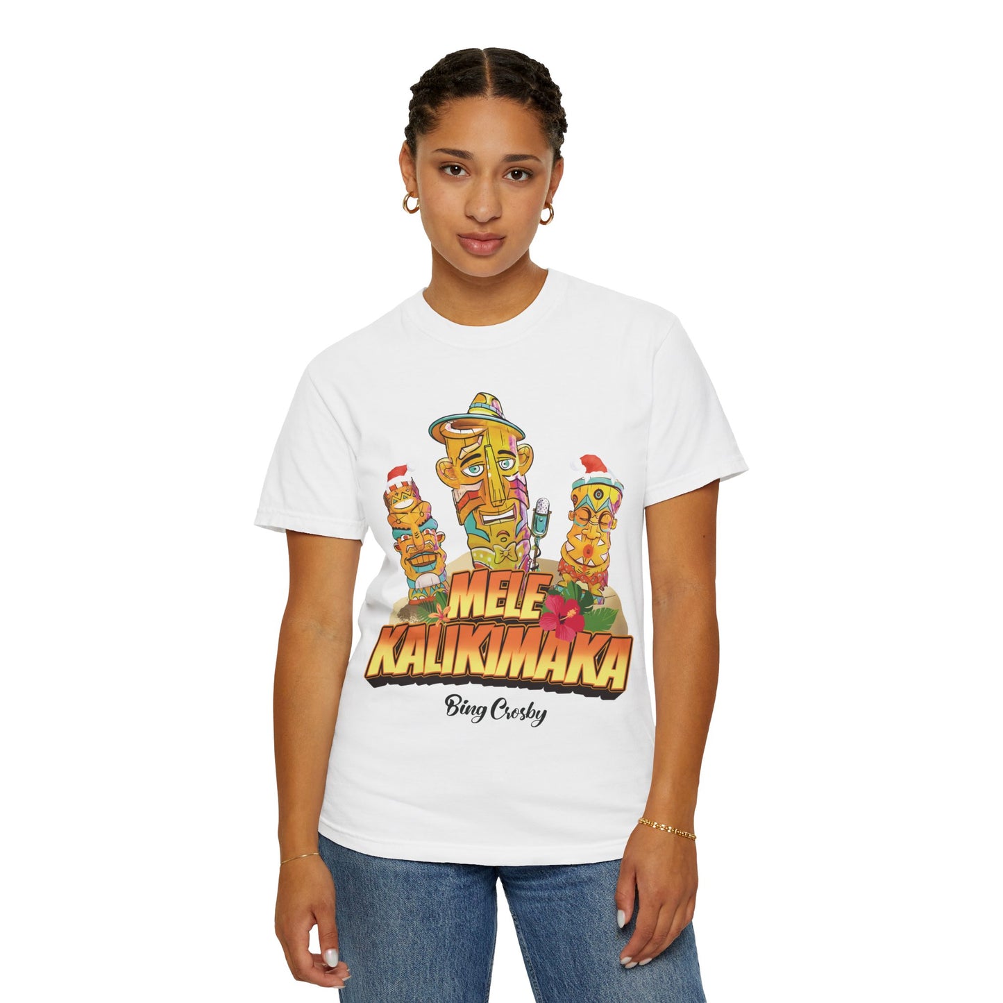 Mele Kalikimaka Unisex Garment-Dyed T-shirt