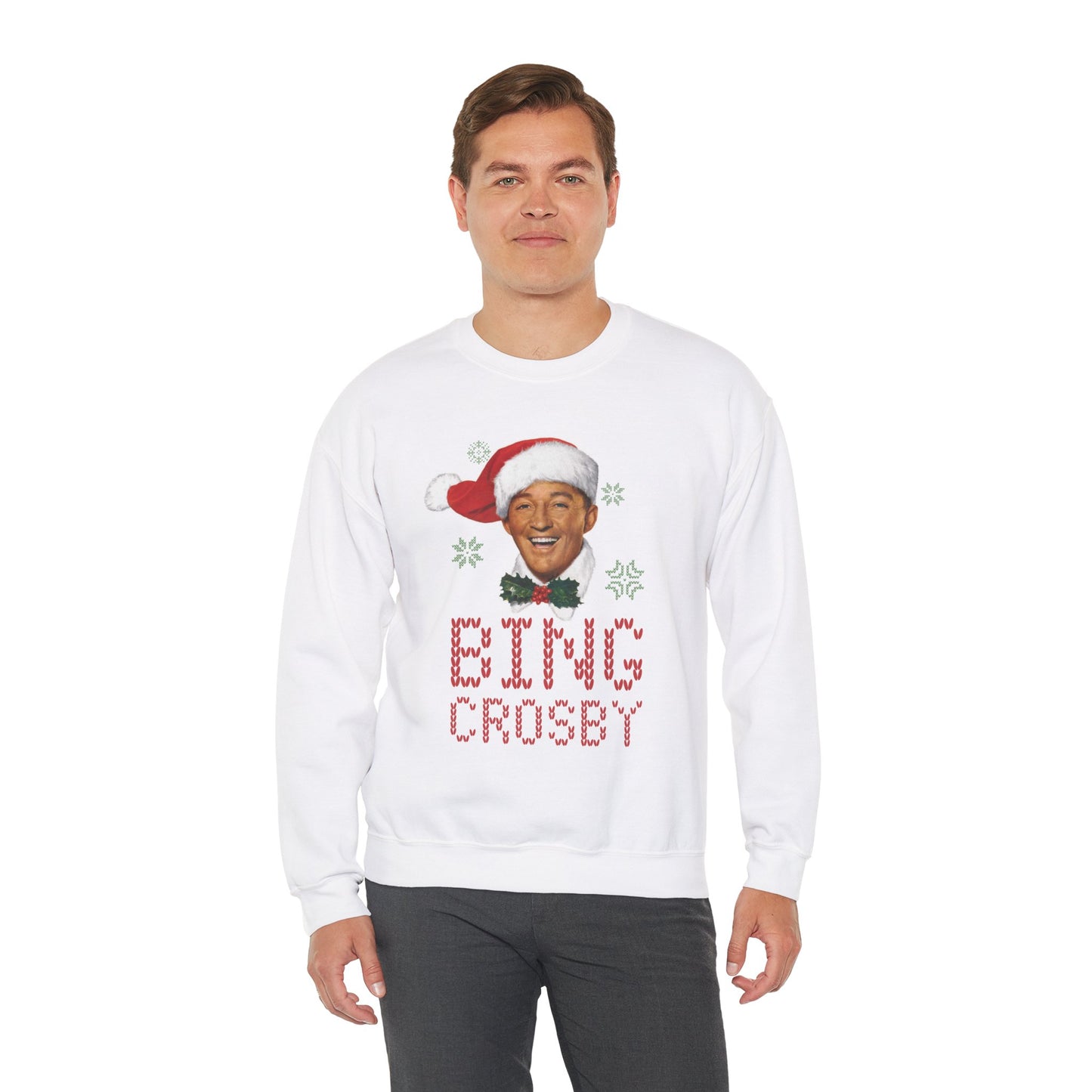 Jolly Bing Unisex Sweater -White