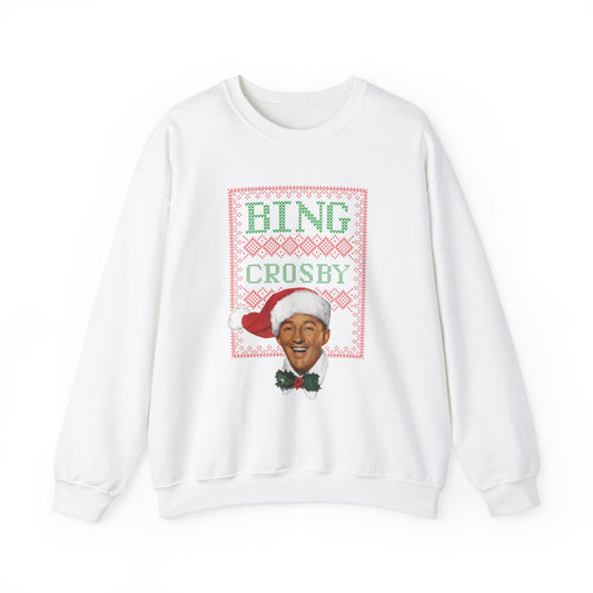 Bing Crosby Ugly Sweater Unisex -Red/White