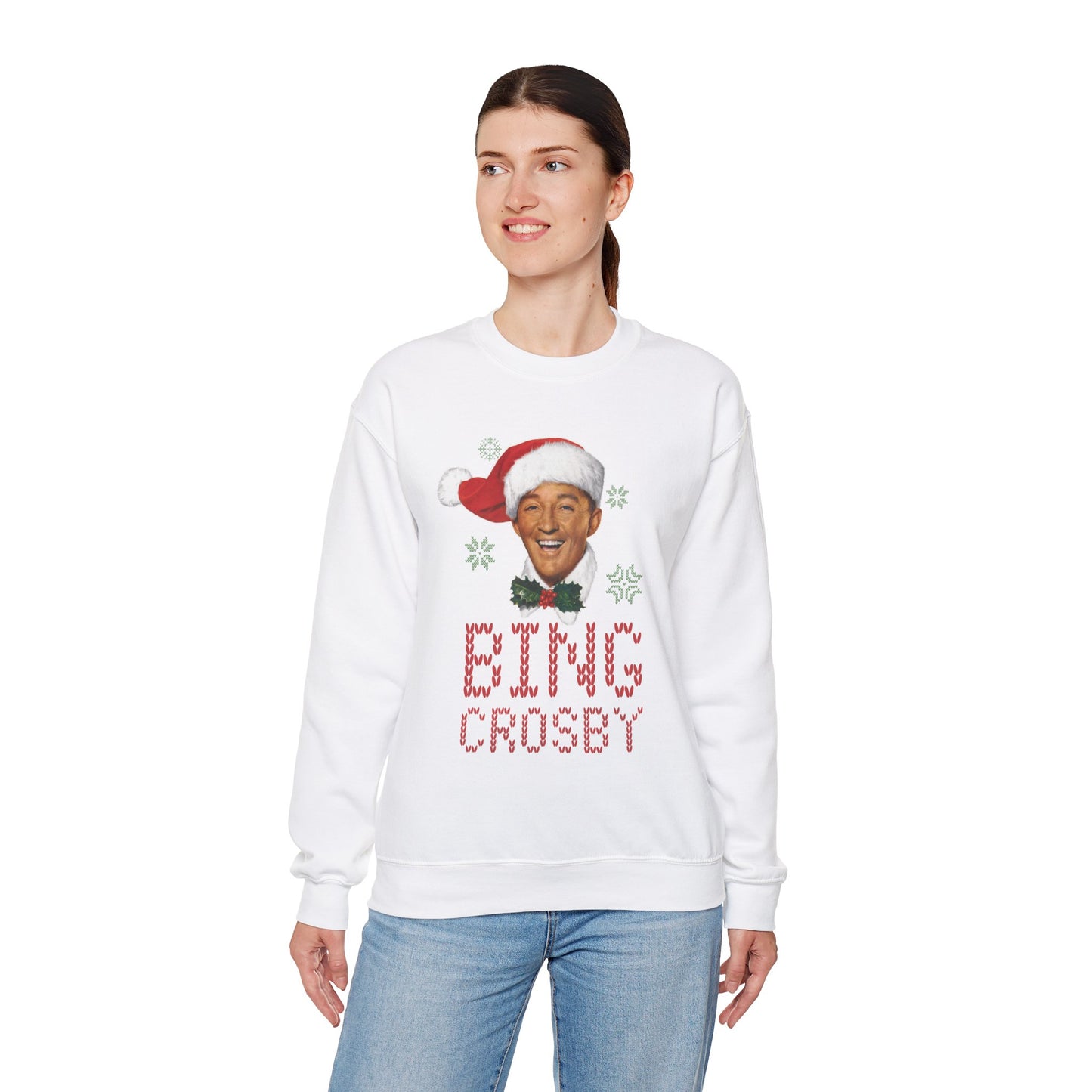 Jolly Bing Unisex Sweater -White