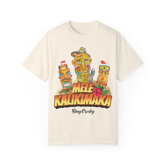 Mele Kalikimaka Unisex Garment-Dyed T-shirt