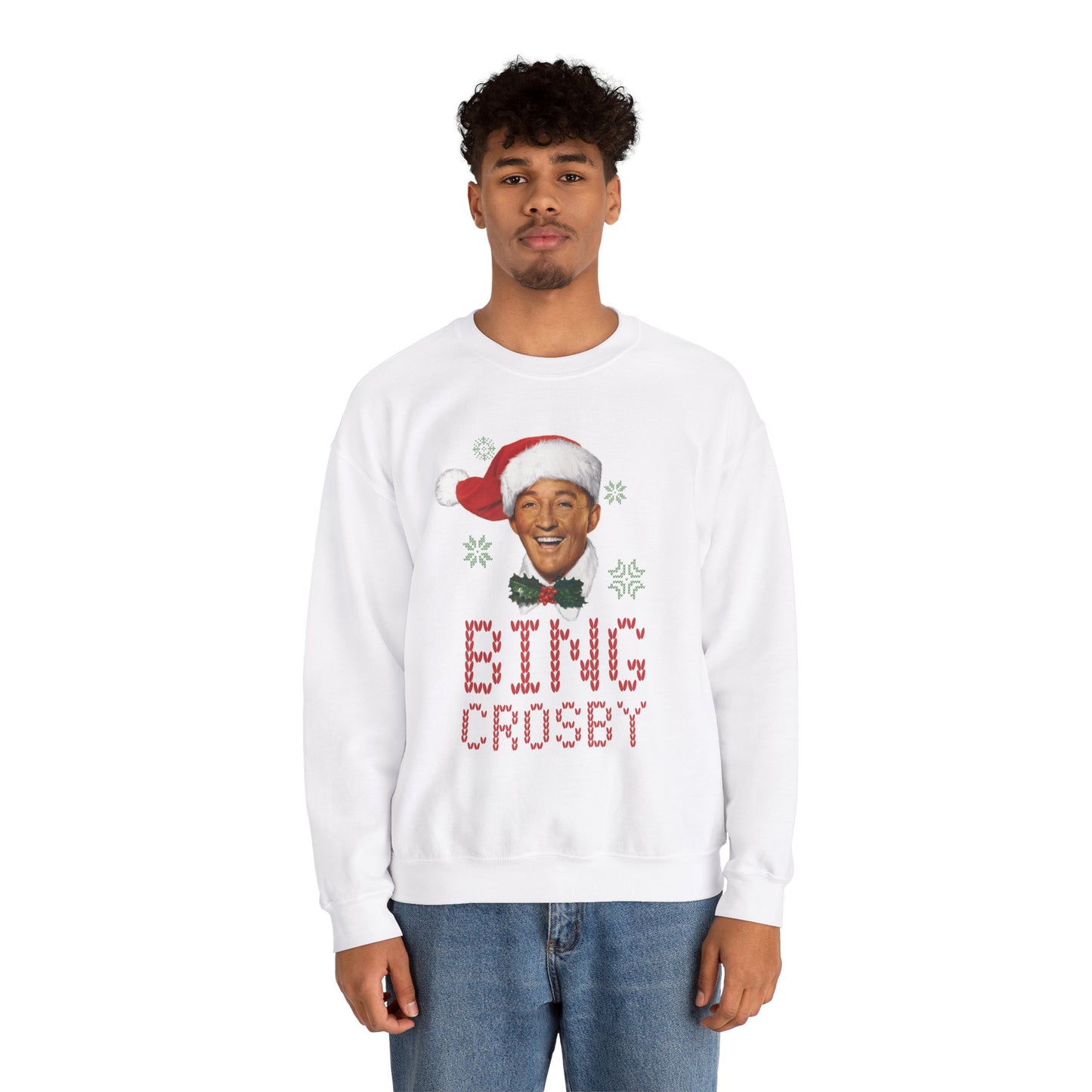 Jolly Bing Unisex Sweater -White
