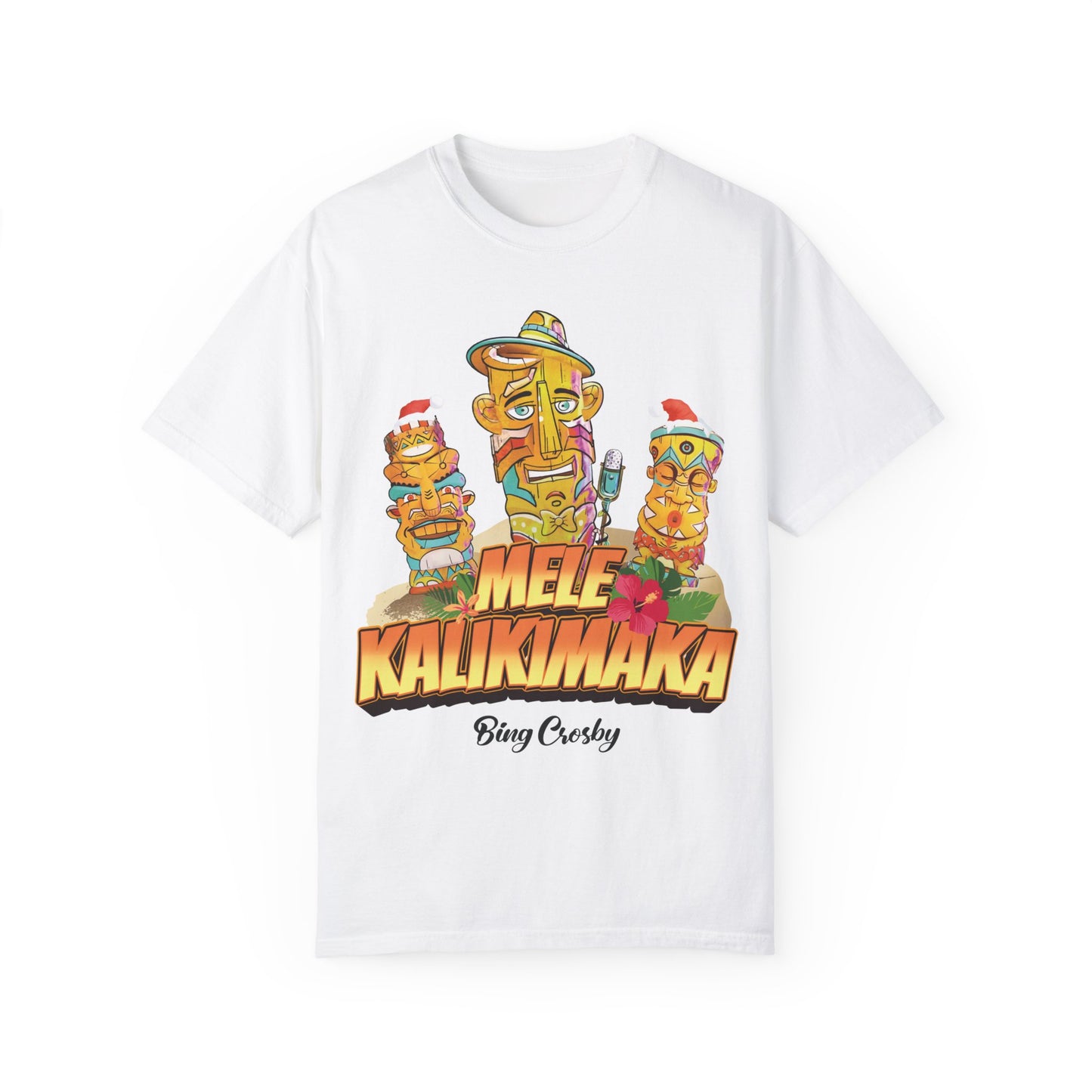 Mele Kalikimaka Unisex Garment-Dyed T-shirt