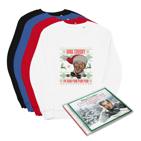 Bing Crosby's Christmas Gems CD & Christmas Crew Neck Bundle [Pre-Order]